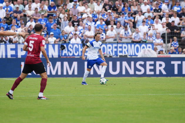 Deutschland: Fussball, 3. Liga, 2. Spieltag, Hänsch-Arena, SV Meppem vs. SG Sonnenhof-Großaspach: Luis Sprekelmeyer (SV Meppen, 19) Copyright: xMichelxWittex