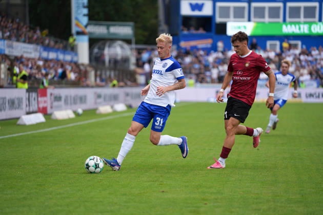 Deutschland: Fussball, 3. Liga, 2. Spieltag, Hänsch-Arena, SV Meppem vs. SG Sonnenhof-Großaspach: Luca Prasse (SV Meppen, 31) Copyright: xMichelxWittex