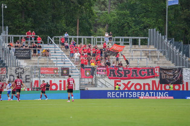 Deutschland: Fussball, 3. Liga, 2. Spieltag, Hänsch-Arena, SV Meppem vs. SG Sonnenhof-Großaspach: Sonnehof-Großaspach Fans Copyright: xMichelxWittex