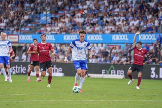 Deutschland: Fussball, 3. Liga, 2. Spieltag, Hänsch-Arena, SV Meppem vs. SG Sonnenhof-Großaspach: Richard Meier (SV Meppen, 13) Copyright: xMichelxWittex