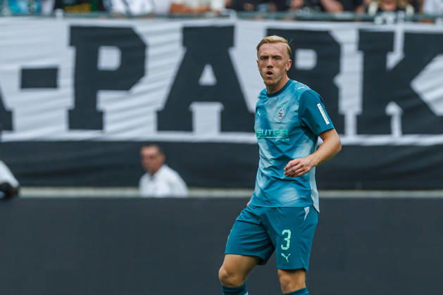 Isac Lidberg (Borussia Moenchengladbach) looks on during the pre-season friendly match between Borussia Moenchengladbach and Aston Villa at ista-Borussia-Park on August 15, 2026 in Moenchengladbach, Germany. (Photo by Mario Hommes DeFodi Images) -