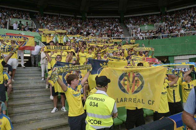 ESP: LaLiga EA Sports Racing Santander v Villarreal CF fans of villarreal during LaLiga EA Sports between Racing Santander v Villarreal CF played at Campos de de El Sardinero Stadium in Cantabria on August 16, 2026 in Spain Spain Futbol Copyright: xAlbertoxLosax xAgenciaxLOFx