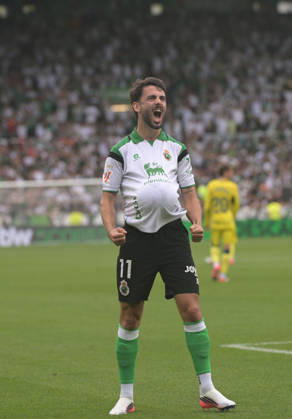 ESP: LaLiga EA Sports Racing Santander v Villarreal CF Andres Martin of Racing de Santander scores goal and celebrates during LaLiga EA Sports between Racing Santander v Villarreal CF played at Campos de de El Sardinero Stadium in Cantabria on August 16, 2026 in Spain Spain Futbol Copyright: xAlbertoxLosax xAgenciaxLOFx