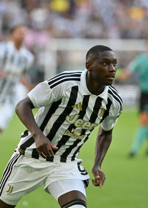 IPA87590602 - Randal Kolo Muani of Juventus FC during the preseason friendly match between Juventus FC and Juventus Next Gen at Allianz Stadium on August 17, 2026, in Turin, Italy — Photo by Giuliano Marchisciano Copyright: xGiulianoxMarchisciano IPAxSportx xx 87590602
