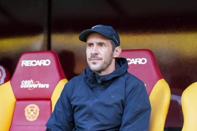 Julian Schuster (SC Freiburg, Trainer) , Schottland, Fussball, UEFA Conference League, Play-offs, Hinspiel, 2026 2027, Motherwell FC vs. SC Freiburg, 20.08.2026, Fir Park Stadium, Motherwell Motherwell Fir Park Stadium North Lanarkshire Schottland Copyright: xArnexAmbergx