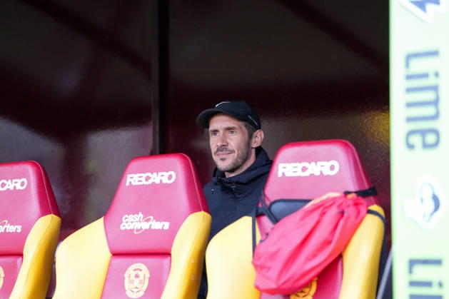 Julian Schuster (SC Freiburg, Trainer) , Schottland, Fussball, UEFA Conference League, Play-offs, Hinspiel, 2026 2027, Motherwell FC vs. SC Freiburg, 20.08.2026, Fir Park Stadium, Motherwell Motherwell Fir Park Stadium North Lanarkshire Schottland Copyright: xArnexAmbergx