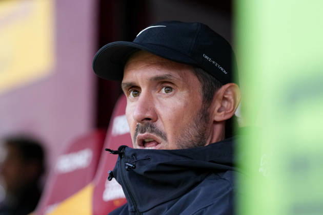 Julian Schuster (SC Freiburg, Trainer) , Schottland, Fussball, UEFA Conference League, Play-offs, Hinspiel, 2026 2027, Motherwell FC vs. SC Freiburg, 20.08.2026, Fir Park Stadium, Motherwell Motherwell Fir Park Stadium North Lanarkshire Schottland Copyright: xArnexAmbergx