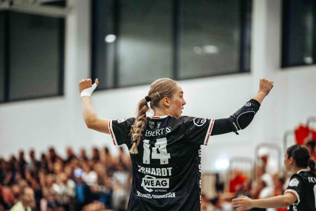 Nora Erhardt (SG Nuertingen-Zizishausen, 14) GER, 1. FSV Mainz 05 vs. SG Nuertingen-Zizishausen, DHB Pokal Frauen, Bundesliga, 1. Spieltag, Saison 2026 2027, 21.08.2026 Eibner-Pressefoto Attila Ziga GER, 1. FSV Mainz 05 vs. SG Nuertingen-Zizishausen, DHB Pokal Frauen, Bundesliga, 1. Spieltag, Saison 2026 2027, 21.08.2026 Mainz Copyright: xEibner-Pressefotox EP_AZA