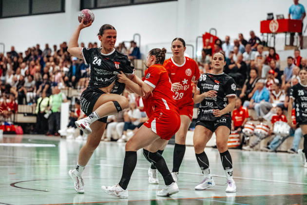 Lisa Fuchs (SG Nuertingen-Zizishausen, 24) GER, 1. FSV Mainz 05 vs. SG Nuertingen-Zizishausen, DHB Pokal Frauen, Bundesliga, 1. Spieltag, Saison 2026 2027, 21.08.2026 Eibner-Pressefoto Attila Ziga GER, 1. FSV Mainz 05 vs. SG Nuertingen-Zizishausen, DHB Pokal Frauen, Bundesliga, 1. Spieltag, Saison 2026 2027, 21.08.2026 Mainz Copyright: xEibner-Pressefotox EP_AZA