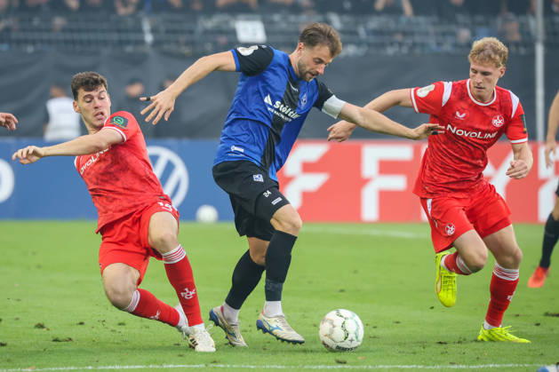Lukas Klünter (SV Waldhof Mannheim, 24) Fussball: DFB-Pokal, 1. Runde, SV Waldhof Mannheim vs. 1. FC Kaiserslautern am 21.08.2026 in Mannheim (Carl-Benz-Stadion), Deutschland Mannheim Carl-Benz-Stadion Deutschland Copyright: xFranzxReindelx