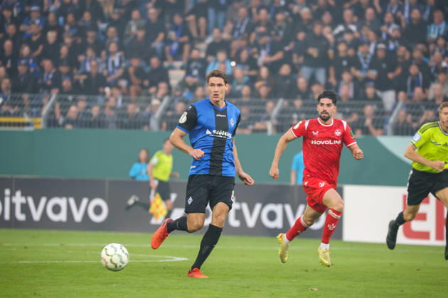 Maximilian Thalhammer (SV Waldhof Mannheim, 8) Fussball: DFB-Pokal, 1. Runde, SV Waldhof Mannheim vs. 1. FC Kaiserslautern am 21.08.2026 in Mannheim (Carl-Benz-Stadion), Deutschland Mannheim Carl-Benz-Stadion Deutschland Copyright: xFranzxReindelx