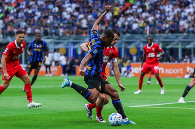 Andy Diouf of FC Internazionale seen in action during Serie A 2026 27 football match between FC Internazionale and AC Monza Italy Copyright: xBEAUTIFULxSPORTS Carabellix