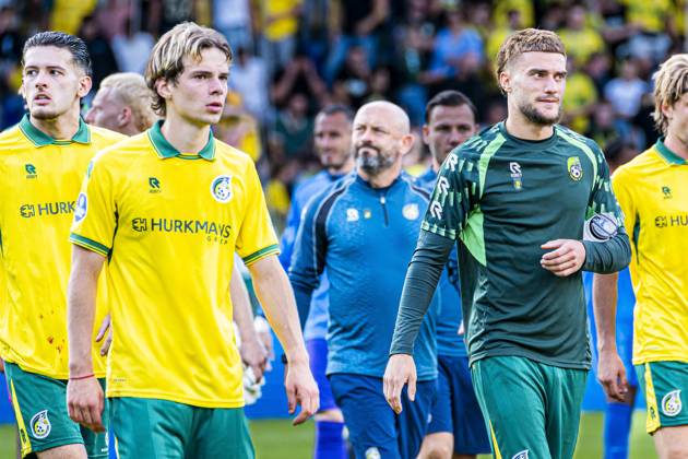 SITTARD - Anthony Descotte of Fortuna Sittard after the Eredivisie match between Fortuna Sittard and AZ Alkmaar at the Fortuna Sittard Stadium on August 22, 2026 in Sittard, the Netherlands. KEVIN SENDERS ANP Eredivisie 2026 27 xVIxANPxSportx xMarcelxterxBalsxIVx 566035257 originalFilename: 566035257