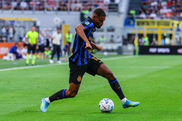 Andy Diouf of FC Internazionale seen in action during Serie A 2026 27 football match between FC Internazionale and AC Monza at Stadio Giuseppe Meazza Milan Italy on 22 August 2026. Milan Stadio Giuseppe Meazza Milan Italy Copyright: xEPhotopressx SP24-1450-066