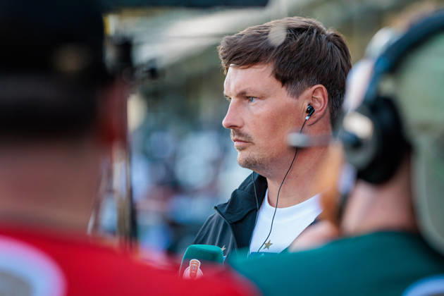 Merlin Polzin (Hamburger SV, Trainer) im Interview bei sky GER, SC Verl vs. Hamburger SV, Fussball, DFB-Pokal, 1. Runde, Spielzeit 2026 2027, 24.08.2026 DFL Regulations prohibit any use of photographers as image sequences and or quasi-video. GER, SC Verl vs. Hamburger SV, Fussball, DFB-Pokal, 1. Runde, Spielzeit 2026 2027, 24.08.2026 Verl Copyright: xEibner-Pressefoto JanxRollingerx EP_JSK