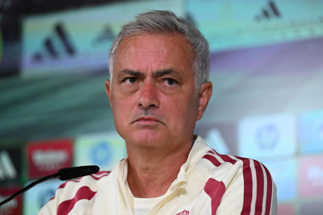Real Madrid head coach Jose Mourinho MADRID, SPAIN - AUGUST 25: Real Madrid head coach Jose Mourinho answers questions during a press conference, PK, Pressekonferenz at the Valdebebas training complex in Madrid, Spain, on August 25, 2026. The team completed their final training session at the facility ahead of their upcoming opening match of the La Liga season against Real Sociedad. Burak Akbulut Anadolu Madrid Spain. Editorial use only. Please get in touch for any other usage. Copyright: x2026xAnadoluxBurakxAkbulutx