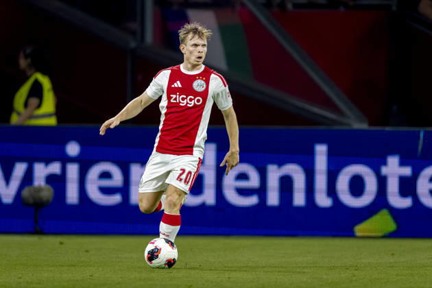AMSTERDAM AFC Ajax Amsterdam forward Oliver Edvardsen during the UEFA Conference League at the Johan Cruijff ArenA on 27 August 2026 in Amsterdam, the Netherlands. (Photo by DeFodi Images) -