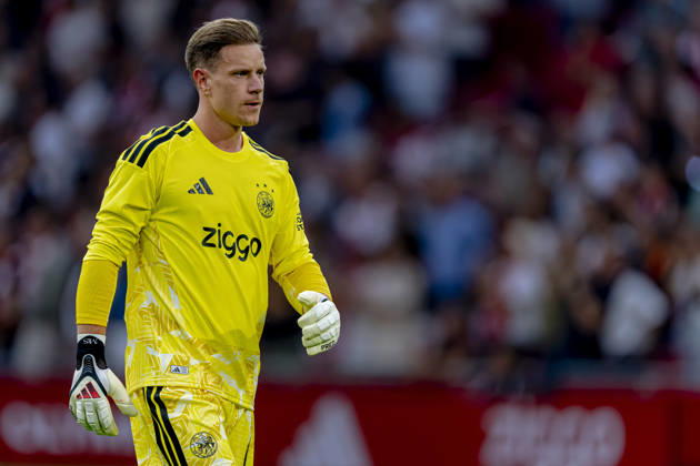 AMSTERDAM AFC Ajax Amsterdam goalkeeper Marc ter Stegen during the UEFA Conference League at the Johan Cruijff ArenA on 27 August 2026 in Amsterdam, the Netherlands. (Photo by DeFodi Images) -