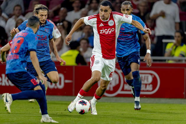 AMSTERDAM AFC Ajax Amsterdam midfielder Abdellah Ouazane during the UEFA Conference League at the Johan Cruijff ArenA on 27 August 2026 in Amsterdam, the Netherlands. (Photo by DeFodi Images) -