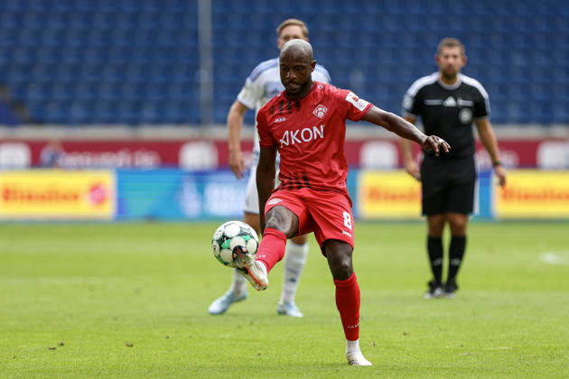 29.08.2026, GER, Fussball, Herren, 3. Liga, Saison 2026 2027, MSV Duisburg - FC Würzburger Kickers David Kinsombi (Würzburg) in Aktion am Ball, Einzelaktion Duisburg schauinsland-reisen-Arena Nordrhein-Westfalen Deutschland Copyright: xAdrianxSchlüterx