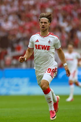29.08.2026, GER, Fussball, Herren, Bundesliga , 1. Bundesliga, Saison 2026 2027, 1. FC Köln - TSG 1899 Hoffenheim Jan Thielmann (KOE) schaut Copyright: xSvenxHanischx
