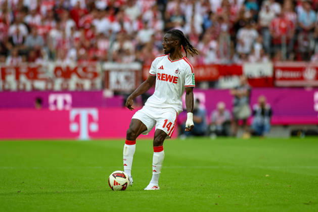 29.08.2026, GER, Fussball, Herren, Bundesliga , 1. Bundesliga, Saison 2026 2027, 1. FC Köln - TSG 1899 Hoffenheim Gideon Mensah (KOE) in Aktion am Ball, Einzelaktion Copyright: xSvenxHanischx