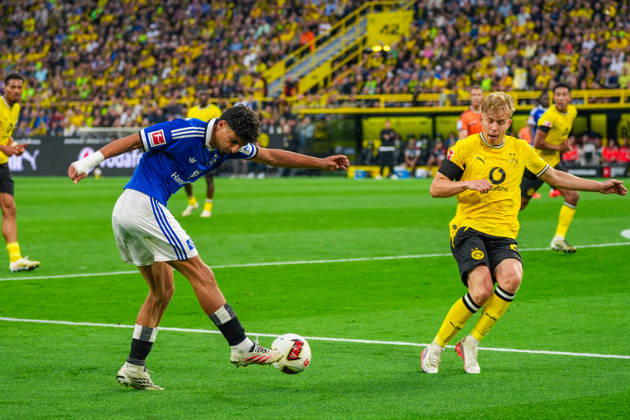 Martin Adeline (Hamburger SV, 5), Deutschland: Fussball, Bundesliga, Saison 2026 27, 1. Spieltag, 29.08.2026, Borussia Dortmund vs Hamburger SV, Signal-Iduna-Park (Dortmund, Nordrhein-Westfalen) Copyright: xLeonxFrickx
