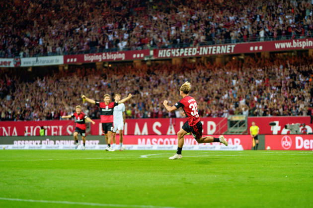 Tim Janisch (1. FC Nuernberg, 32), GER, 1. FC Nuernberg vs. Arminia Bielefeld, Fussball, 2. Bundesliga, 3. Spieltag, Saison 2026 2027, 29.08.2026, DFL REGULATIONS PROHIBIT ANY USE OF PHOTOGRAPHS AS IMAGE SEQUENCES AND OR QUASI-VIDEO, GER, 1. FC Nuernberg vs. Arminia Bielefeld, Fussball, 2. Bundesliga, 3. Spieltag, Saison 2026 2027, 29.08.2026 Nuernberg Copyright: xEibner-Pressefoto MaxxVogelx EP_MVL