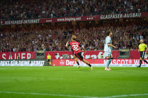 Tim Janisch (1. FC Nuernberg, 32), GER, 1. FC Nuernberg vs. Arminia Bielefeld, Fussball, 2. Bundesliga, 3. Spieltag, Saison 2026 2027, 29.08.2026, DFL REGULATIONS PROHIBIT ANY USE OF PHOTOGRAPHS AS IMAGE SEQUENCES AND OR QUASI-VIDEO, GER, 1. FC Nuernberg vs. Arminia Bielefeld, Fussball, 2. Bundesliga, 3. Spieltag, Saison 2026 2027, 29.08.2026 Nuernberg Copyright: xEibner-Pressefoto MaxxVogelx EP_MVL