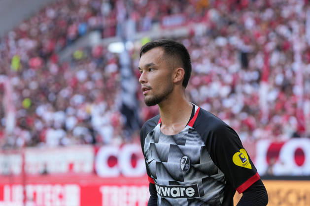 Mio Backhaus (SC Freiburg, 01) , Deutschland, Fussball, 1. Bundesliga, 1.Spieltag, 2026 2027, SC Freiburg vs. SV Werder Bremen, 30.08.2026, Europa-Park Stadion, Freiburg Freiburg Europa-Park Stadion Baden-Württemberg Deutschland Copyright: xArnexAmbergx