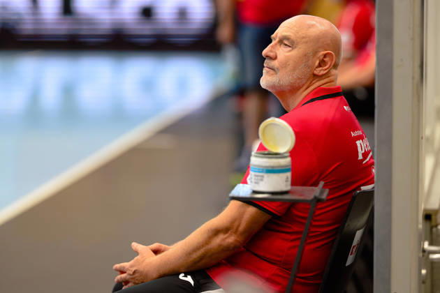 Herbert Mueller (Thueringer HC, Trainer) GER, Thueringer HC gegen Buxtehuder SV, Handball, Alsco Handball Bundesliga Frauen, Saison 2026 2027, 1. Spieltag, Sonntag, 15.00 Uhr, 30.08.2026 GER, Thueringer HC gegen Buxtehuder SV, Handball, Alsco Handball Bundesliga Frauen, Saison 2026 2027, 1. Spieltag, Sonntag, 15.00 Uhr, 30.08.2026 Bad Langensalza Copyright: xMartinxHerbstx