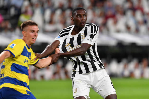 IPA87943061 - Randal Kolo Muani of Juventus FC during the 2026 27 Serie A match between Juventus FC and Parma Calcio at Allianz Stadium on August 29, 2026, in Turin, Italy — Photo by Giuliano Marchisciano Copyright: xGiulianoxMarchisciano IPAxSportx xx 87943061