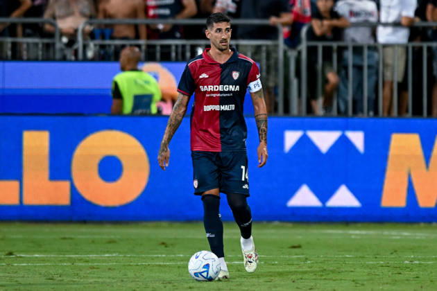 Cagliari s Alessandro Deiola in action during the Serie A soccer match between Cagliari Calcio and F.C. Internazionale at the Unipol Domus in Cagliari, Sardinia - Sunday 30th august 2026. - Soccer Copyright: xGianlucaxZuddas LaPressex