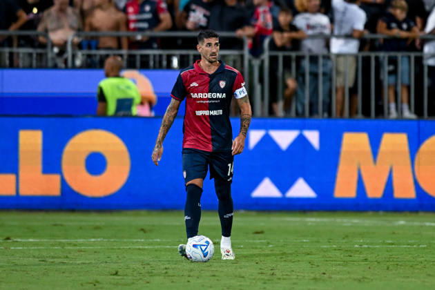 Cagliari s Alessandro Deiola in action during the Serie A soccer match between Cagliari Calcio and F.C. Internazionale at the Unipol Domus in Cagliari, Sardinia - Sunday 30th august 2026. - Soccer Copyright: xGianlucaxZuddas LaPressex