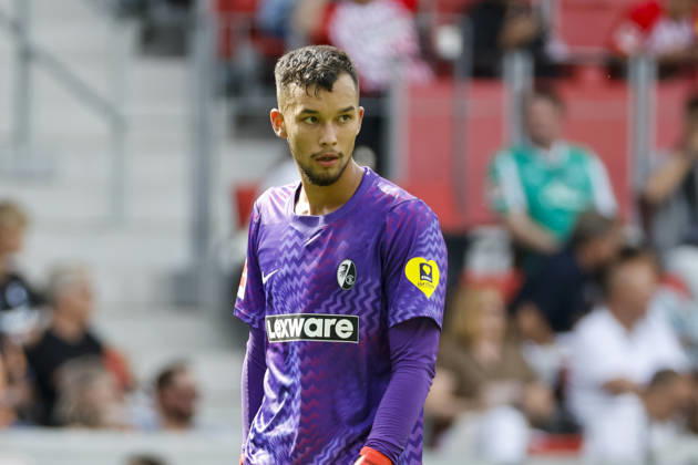 Mio Backhaus (SC Freiburg, 01) , Deutschland, Fussball, 1. Bundesliga, 1.Spieltag, 2026 2027, SC Freiburg vs. SV Werder Bremen, 30.08.2026, Freiburg im Breisgau Europa-Park Stadion Deutschland Copyright: xGrantxHubbsx