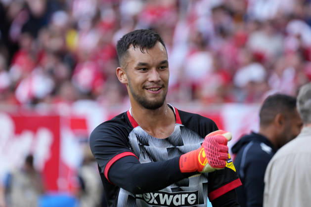 Mio Backhaus (SC Freiburg, 01) , Deutschland, Fussball, 1. Bundesliga, 1.Spieltag, 2026 2027, SC Freiburg vs. SV Werder Bremen, 30.08.2026, Europa-Park Stadion, Freiburg Freiburg Europa-Park Stadion Baden-Württemberg Deutschland Copyright: xArnexAmbergx