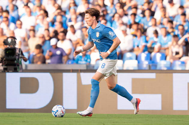 Scott McTominay of SSC Napoli in action during the Serie A match between SSC Napoli and Como Calcio 1907 at Stadio Diego Armando Maradona Naples Italy on 30 August 2026. Naples Stadio Diego Armando Maradona Naples Italy Copyright: xPhotoxGoalxPixx SP24-1459-091