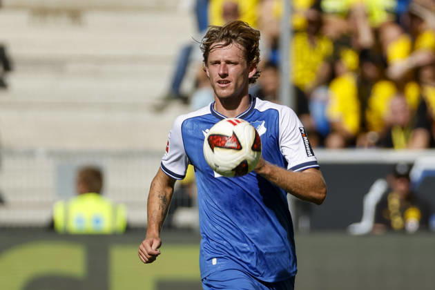 Wouter Burger (TSG Hoffenheim, 18) am Ball , Deutschland, Fussball, 1. Bundesliga, 2.Spieltag, 2026 2027, TSG Hoffenheim vs. Borussia Dortmund, 05.09.2026, Sinsheim SNP Arena Deutschland Copyright: xGrantxHubbsx