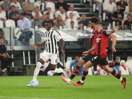 IPA88213874 - Randal Kolo Muani of Juventus FC during the Italian Serie A 2026–27 season soccer match between Juventus FC and AC Milan on September 6, 2026, at Allianz Stadium in Turin, Italy. Photo by Nderim KACELI Copyright: xNderimxKaceli IPAxSportx xx 88213874