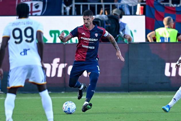 Cagliari s Alessandro Deiola in action during the Serie A soccer match between Cagliari Calcio and Lecce at the Unipol Domus in Cagliari, Sardinia - Monday 7th september 2026. - Soccer Copyright: xGianlucaxZuddas LaPressex