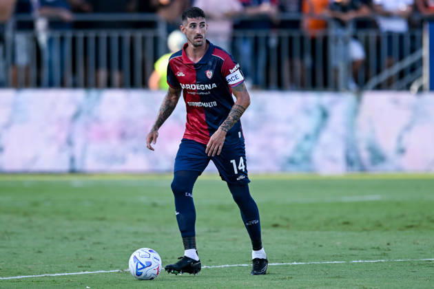 Cagliari s Alessandro Deiola in action during the Serie A soccer match between Cagliari Calcio and Lecce at the Unipol Domus in Cagliari, Sardinia - Monday 7th september 2026. - Soccer Copyright: xGianlucaxZuddas LaPressex