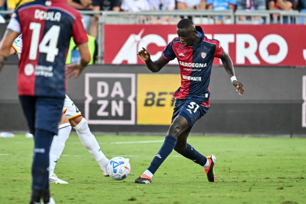 IPA88246620 - Paul Mendy of Cagliari Calcio during the Cagliari Calcio vs. US Lecce Italian Serie A soccer match in Cagliari, Italy, on September 7, 2026 Copyright: xLuigixCanu IPAxSportx xx IPA88246620