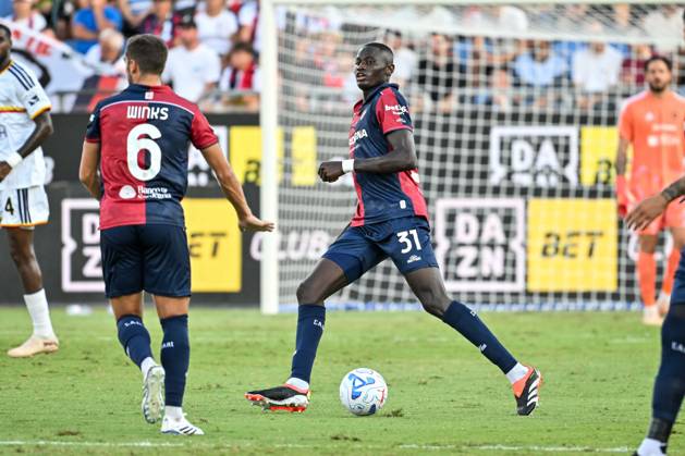 IPA88246641 - Paul Mendy of Cagliari Calcio during the Cagliari Calcio vs. US Lecce match in the Italian Serie A soccer league in Cagliari, Italy, on September 7, 2026 Copyright: xLuigixCanu IPAxSportx xx IPA88246641