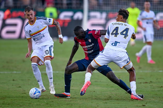 Cagliari s Paul Mendy in action during the Serie A soccer match between Cagliari Calcio and Lecce at the Unipol Domus in Cagliari, Sardinia - Monday 7th september 2026. - Soccer Copyright: xGianlucaxZuddas LaPressex