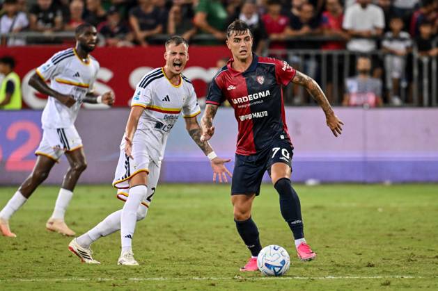 IPA88247852 - Daniel Maldini of Cagliari Calcio during the Cagliari Calcio vs. US Lecce Italian Serie A soccer match in Cagliari, Italy, on September 7, 2026 Copyright: xLuigixCanu IPAxSportx xx IPA88247852