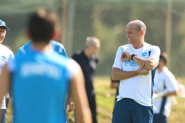 SSC Napoli Training Session Massimiliano Allegri, coach of Napoli, during a training session ahead of the UEFA Champions League 2026 27 at the Napoli training center in Castel Volturno, Italy, on September 8, 2026. Castel Volturno Napoli Italy Copyright: xCiroxDexLucax originalFilename:deluca-sscnapol260908_np3tx