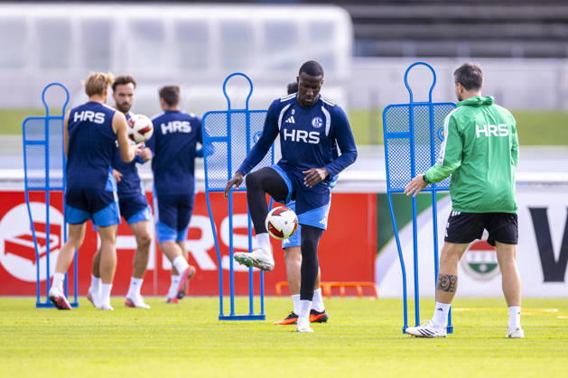 08.09.2026, Fussball, Training des FC Schalke 04. Bryan Lasme (FC Schalke 04). Gelsenkirchen Trainingsgelände FC Schalke 04 NRW Deutschland xRHR-FOTO YYx Copyright: RHR-FOTOx RHR-FOTO YY