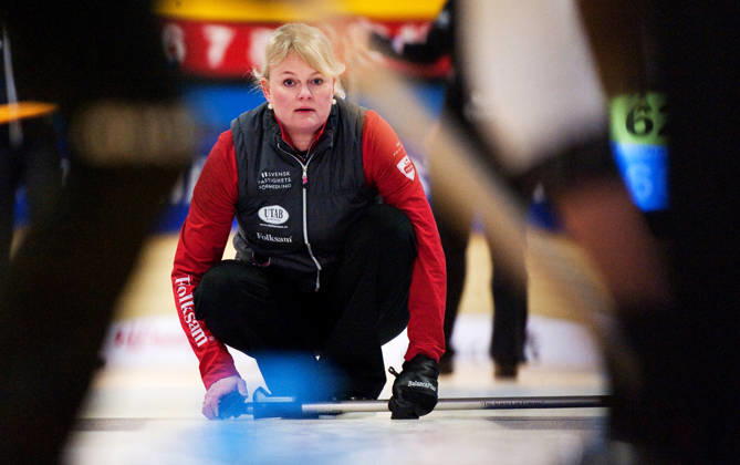 SM-Veckan, SM, Curling, Dam, Final: Anette Norberg, Karlstad CK. Östersund Sverige Copyright: xCarlxSandinx