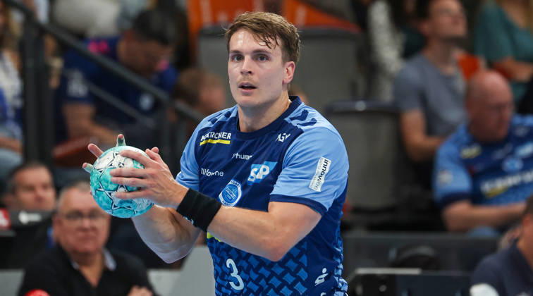 2026.09.06, Deutschland, Stuttgart, Handball TVB Stuttgart vs. Füchse Berlin, Max Häfner (TVB)