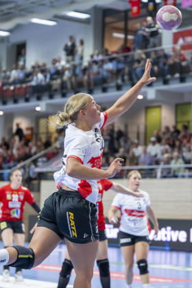 Alsco Handball Bundesliga Frauen, Saison 2026 2027 SV Union Halle-Neustadt vs.HSG Blomberg-Lippe Halle, Deutschland 09.September 2026: Im Bild:Judith Tietjen (Blomberg) Halle Saale SWH Arena Sachsen-Anhalt Deutschland